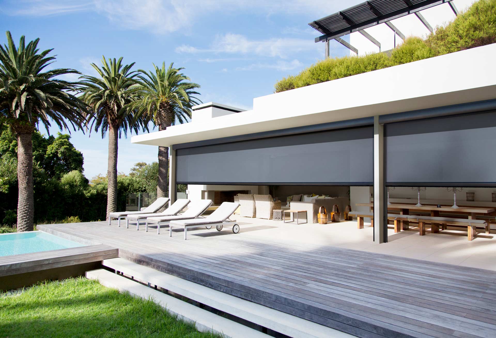 Why Invest in a Motorized Pergola Screen? Smart Shade Structures