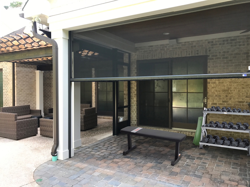 Mid-season hurricane screen installation