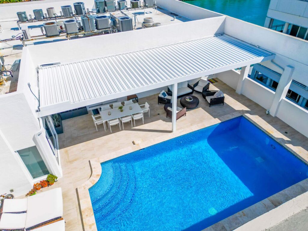 custom shade structure for high net worth homeowners