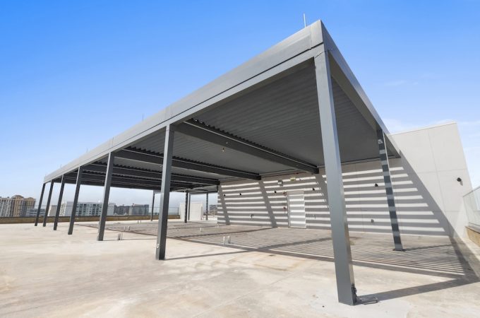 Pergola with Solid Roof
